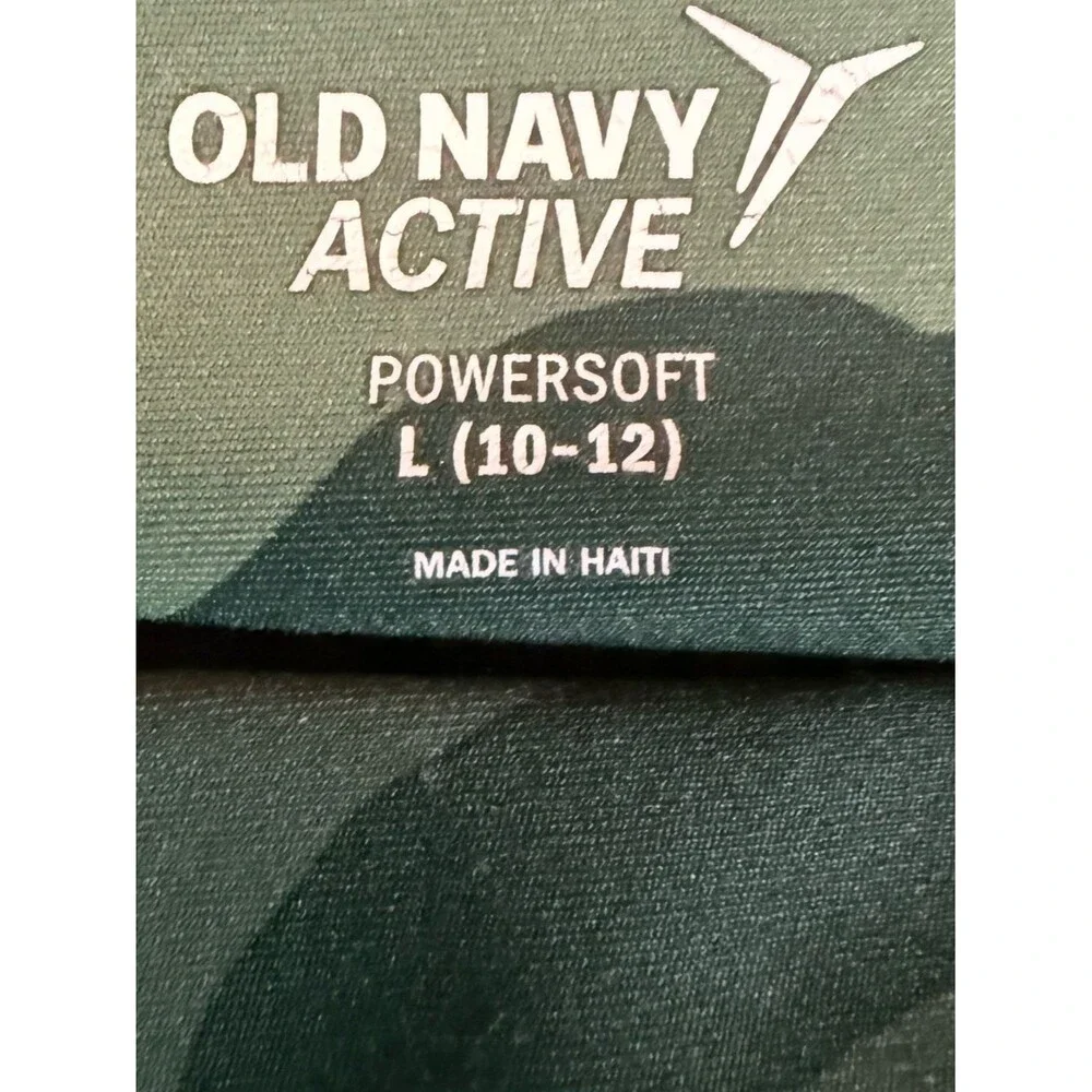 Old Navy Green Camo Active Bike Shorts youth sz Lg 10-12